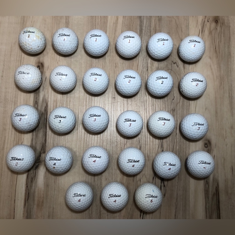 27 Titleist NXT Tour NXT Tour S Extreme Golf Balls Used White Mixed Lot